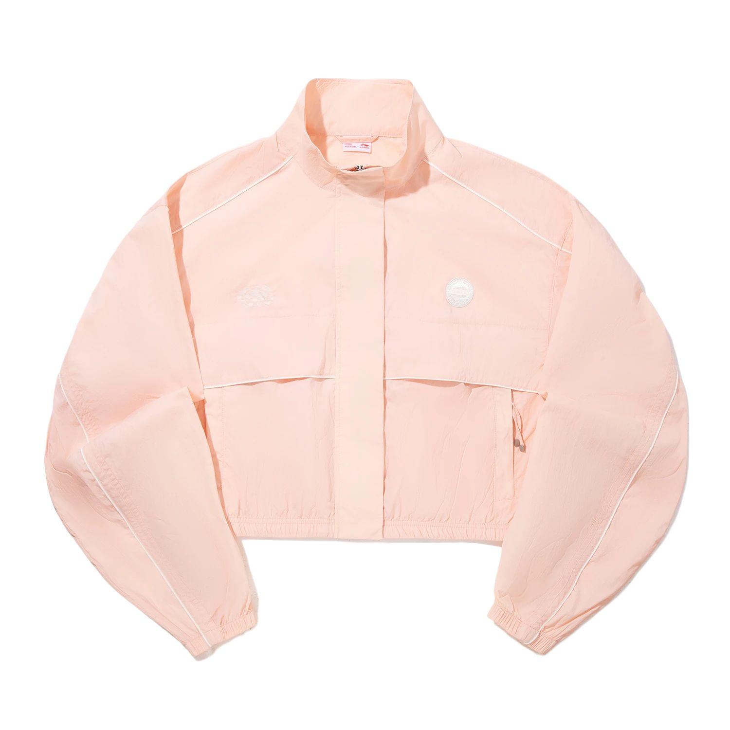 Li Ning Мягкая Минималистичная Свободная Универсальная Куртка Женские куртки AJDV188-5 M