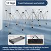 Portable Workbench 10 Legs 1000kg Bearing Capacity Multifunctional Folding Work Table for Woodworking Construction Cutting