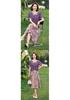 Elegant Waist-Cinched Summer Dress for Plus-Size Middle-Aged Women, 2026