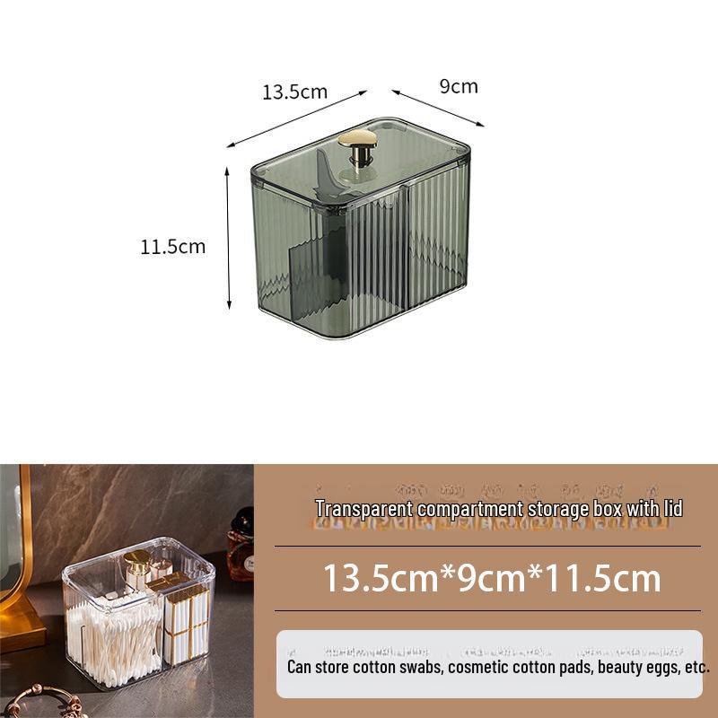 Transparent Cosmetic and Beauty Tool Storage Box with Lid