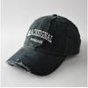 Fashion Hat Personality Ripped Soft Top Letter Embroidery Baseball Cap Men's and Women's Fashion Trend Versatile Shade Cap
