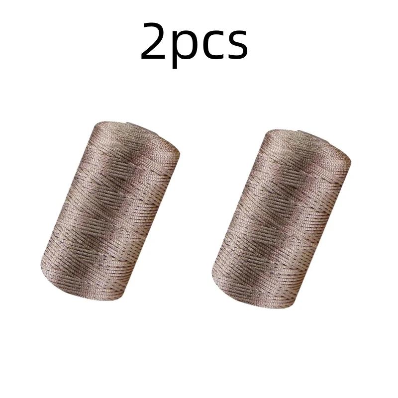 100g New Summer Crochet Yarn 1.5mm Cord Thin Ice Cotton Thread for Hand Knitting Bag Hat Shoes Hilo Yarn