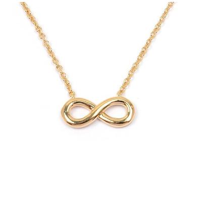 [M8860] - Gold-Plated 'Infini' Necklace - 14x6 Mm