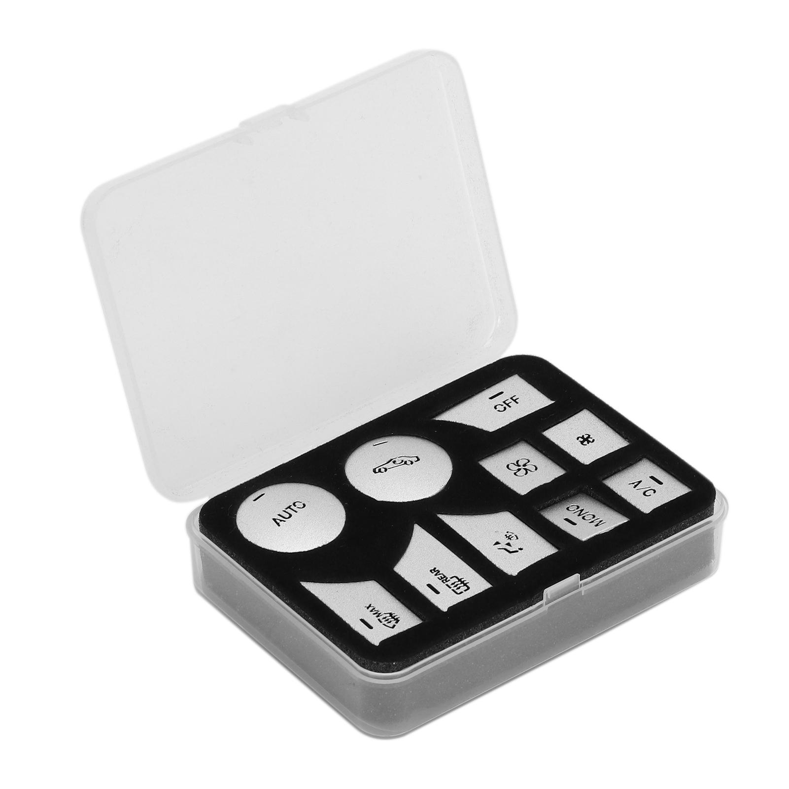 

10PCS Dash Button Sticker Air Conditioner Decal Replacement for MercedesBenz CClass 20072010