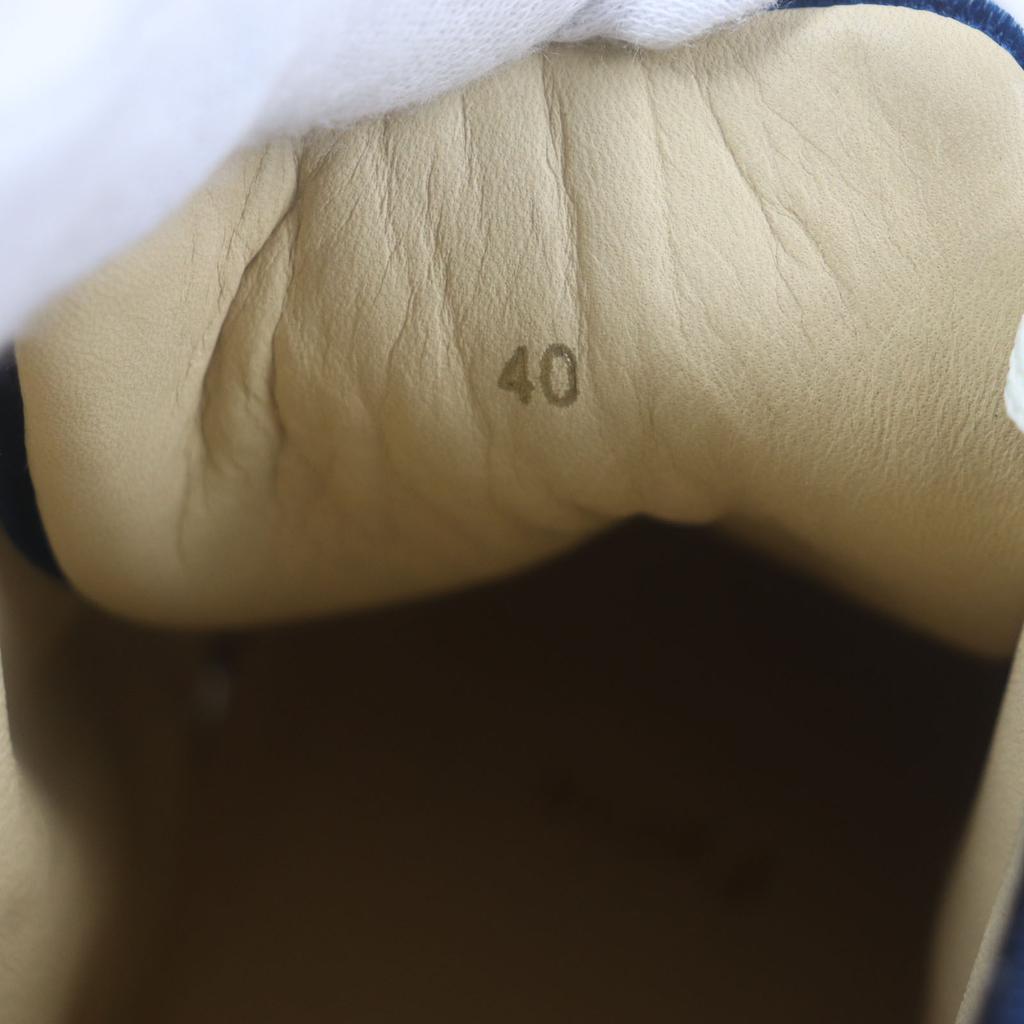 Ausgezeichnete Christian Louboutin High-Top-Sneaker LOUIS ORLATO FLAT blauer Samt 40 Gebraucht