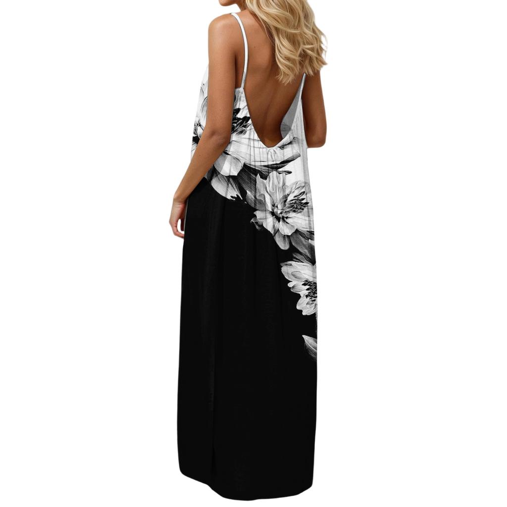 Women's Casual, Fashionable And Retro Printed Dress