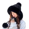 Thickened Beanies Cap Coldproof Ear Protection Hat Fashion Knitted Plush Hat  for Women Girls