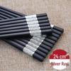 High-Grade Alloy Chopsticks - Anti-Mildew, Durable Family & Restaurant Tableware Set