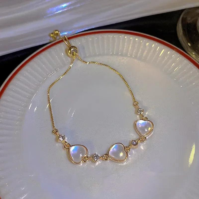 New Silver Color Beads Braided Pearl Bracelet For Women Fashionable Personalized Daily Accessory Party  Birthday Gifts