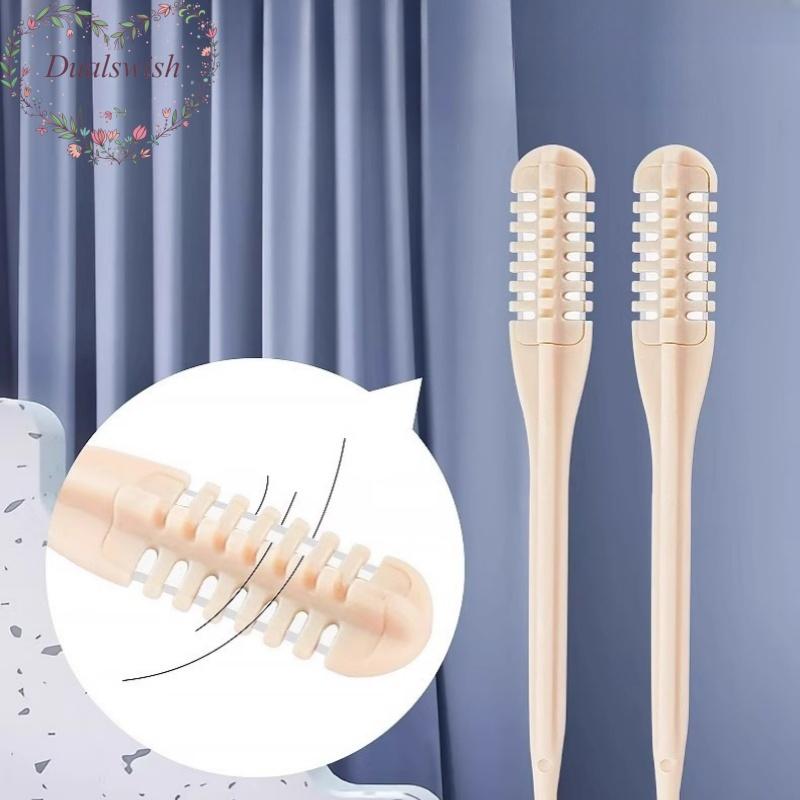 

Вращающийся на 360° двусторонний нож для волос в носу, портативный, из нержавеющей стали, ручной, для чистки, бритва для носа, скребок для волос в носу, бритва