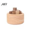 Natural Wood Aroma Diffuser Wooden Essential Oil Diffuser, Beech Aromatherapy Campfire Shaped Small Round for Home Offices Cars Yoga Rooms No Heat