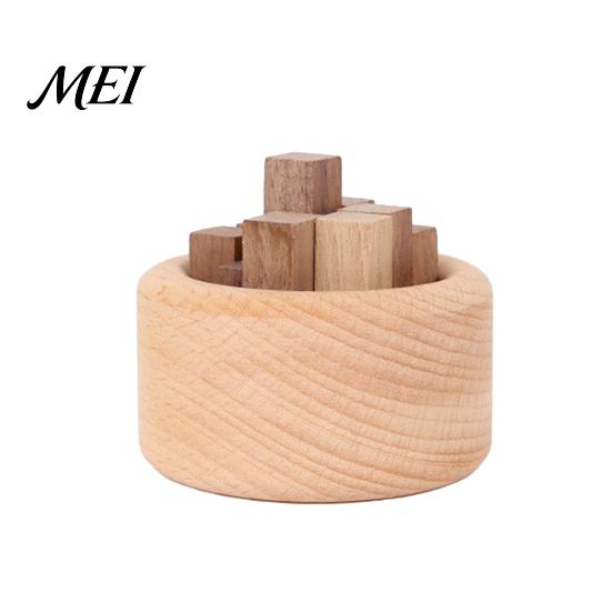 Natural Wood Aroma Diffuser Wooden Essential Oil Diffuser, Beech Aromatherapy Campfire Shaped Small Round for Home Offices Cars Yoga Rooms No Heat