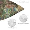 Damenpfau Chinoiserie Kissenbezug Polyester Leinen Samt Kreativer Reißverschluss Dekor Kissenhülle Zimmer Kissenbezug