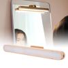 Wooden Vanity Light with 360 Degree Rotation and Touch Dimmable USB