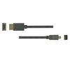 Vodaview Slim Micro HDMI Cable with Booster IC 5.0m 4.5mm Built-in
