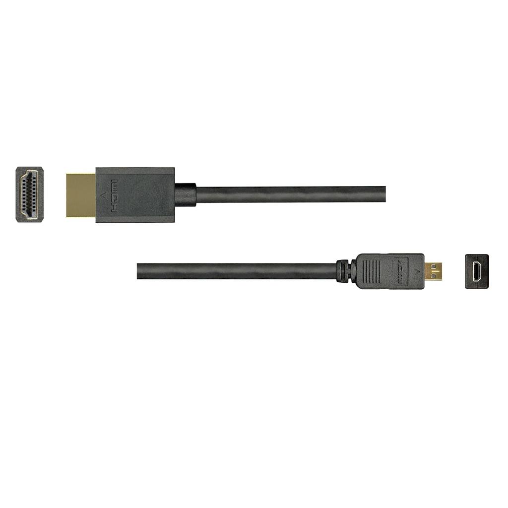 Vodaview Slim Micro HDMI Cable with Booster IC 5.0m 4.5mm Built-in