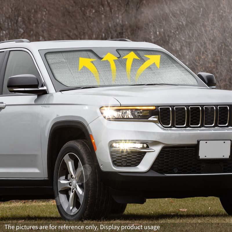 Fit For Jeep Grand Cherokee 2022 Up Car Front Windshield Sunshade Window Shade Foldable Sun Visor Cover Car Interior Accessories,1 Pc