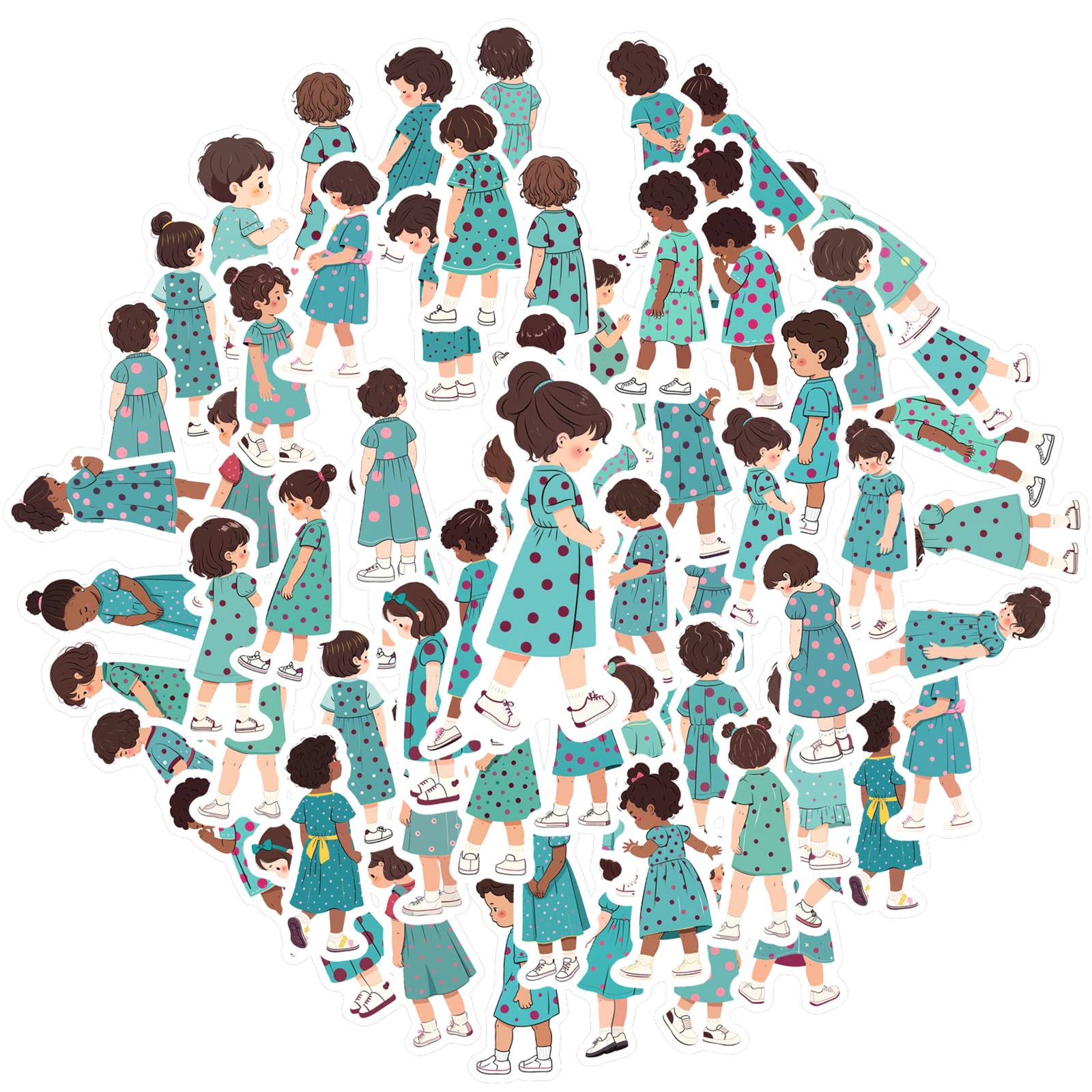 

35pcs Cartoon Fashion Stickers Cute Stickers Stationery Stickers For Laptop Motorcycle Luggage Phone Notebook