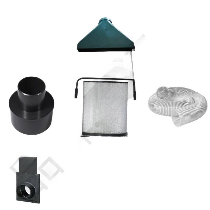 Industrial Vacuum Cleaner Accessories: Dust Collector Adapter, Belt Sander Dust Collector, Three-way Pipe Damper, Valve Crusher