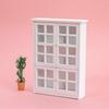 1:12 Scale Dollhouse Cabinet White MDF Display Realistic for Tabletop Displays
