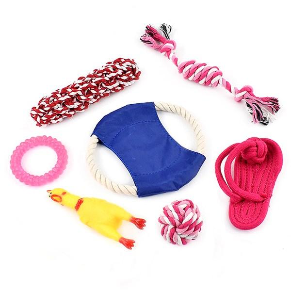 

Игрушка для шлифовки зубов Queenpet, набор из 7 предметов DT-152, 1 комплект