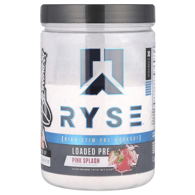 Loaded Pre, High Stim Pre-Workout, Pink Splash, 13.9 Oz (393 G)