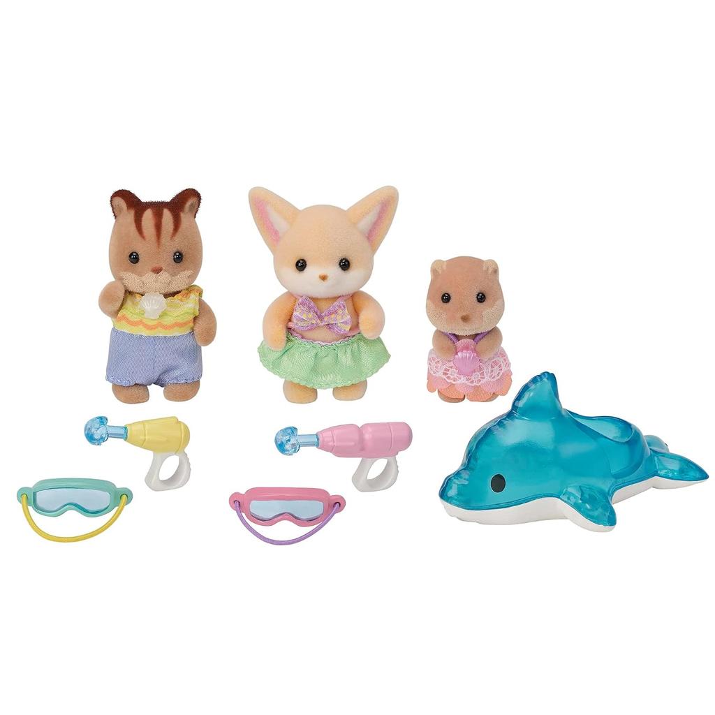 EPOCH Sylvanian Families Set Bebè Amico dell'Asilo - Gioco d'Acqua S-75 Certificato Marchio ST Giocattolo per 3+ Anni Casa delle Bambole