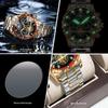 Binbang BINBOND Men's Luminous Waterproof Quartz Flywheel Watch - Genuine Business and Student Style, High-End Design.