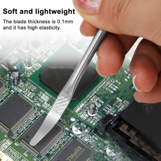 Yousheng 8Pcs Electronics Repair Tool Set Pry Tool Kit for CPU Motherboard Glue Removal Phone Tablet Repair Professional Spudger Scraper Hook Set