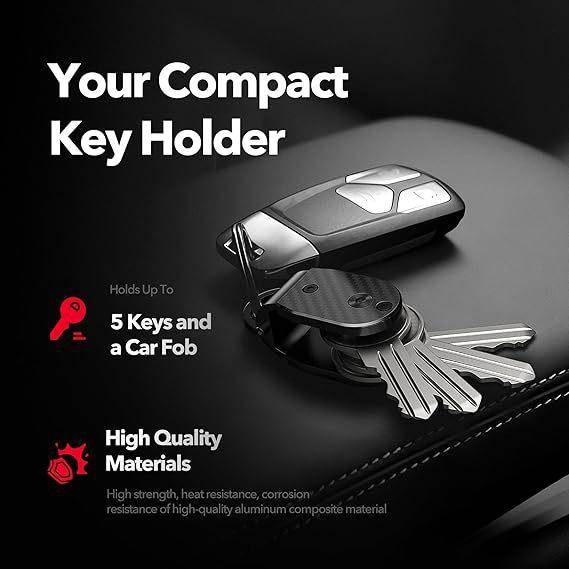 2025 New Keychain, Mini Key Storage Chain, Portable Creative Storage Device, Electric Vehicle Keyholder.