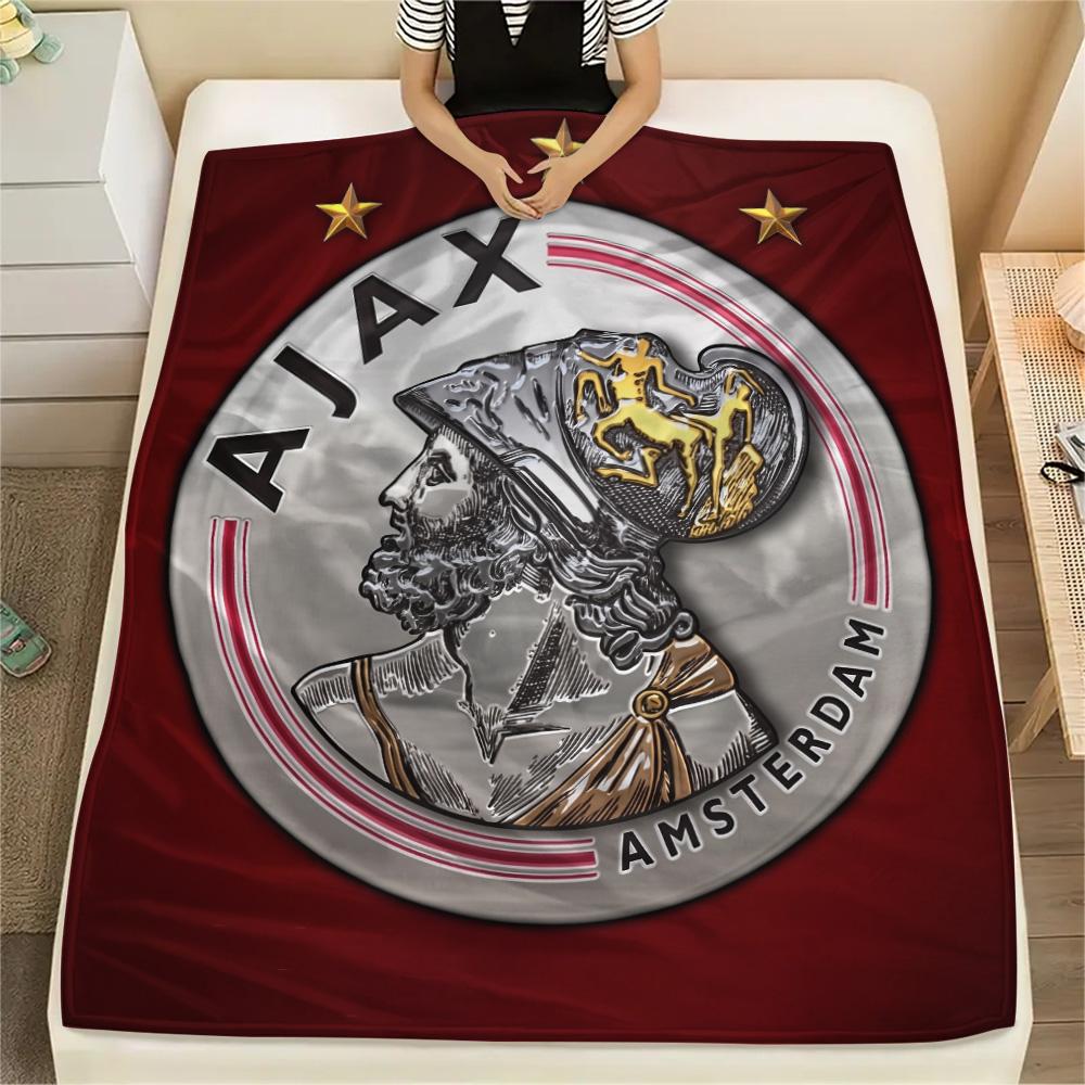 

Пледы из фланели с принтом AFC Ajax, Высокое качество, Удобные для всех сезонов, Декор для дома, Тепло и Уют 80cm x 120cm