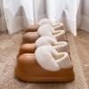 Bag Heel Waterproof Cotton Slippers Women's Autumn and Winter EVA Integrated Velvet Thick Bottom Non-slip Home Wear Warm Fluff Mop