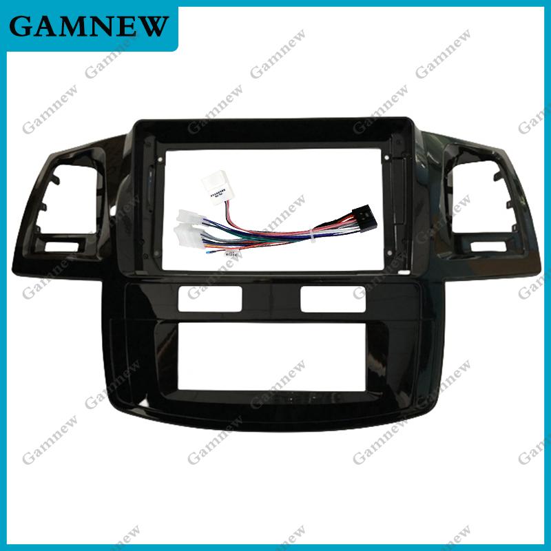 2Din 9 Inch Car Radio For Toyota Fortuner Hilux MT 2007 2008 2012 2014 2015 Multimedia Video Player frame