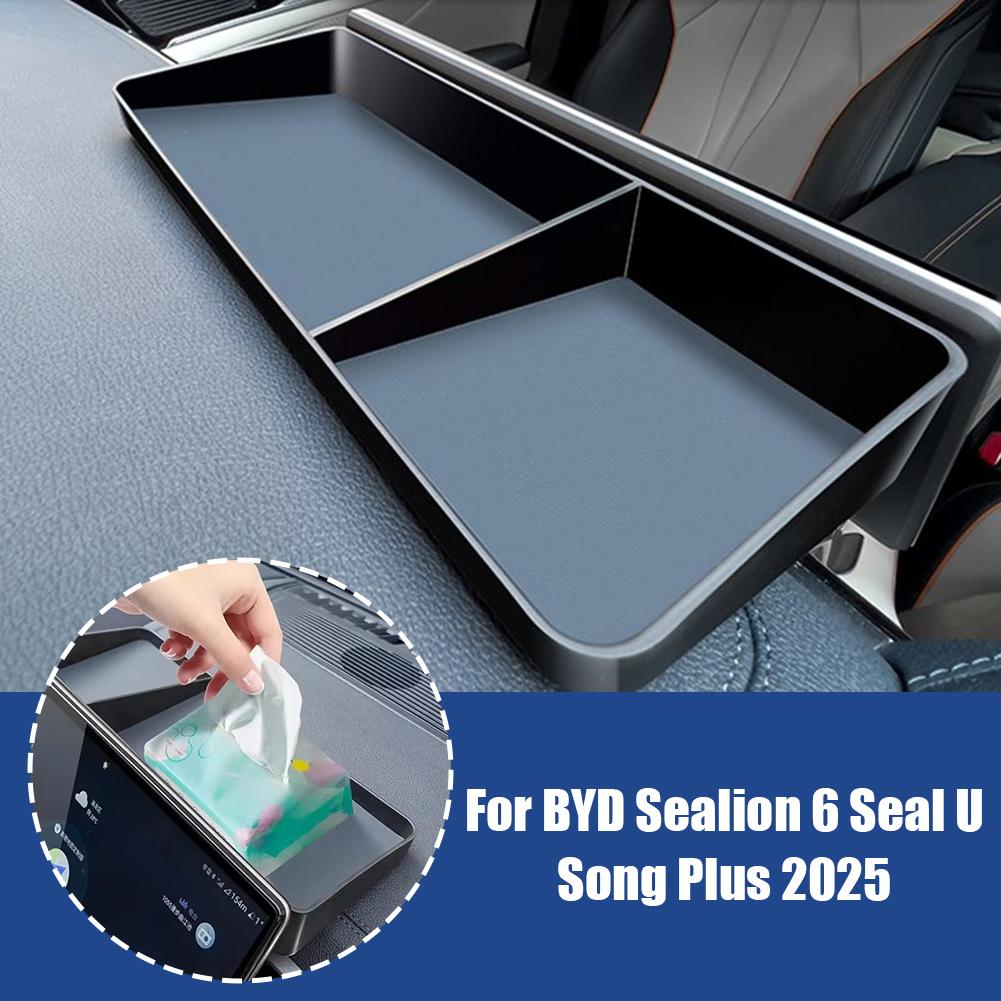 For Song 23-25 Dashboard Screen Storage Box For BYD Seal U DM-i Car Organizer Box Accessories