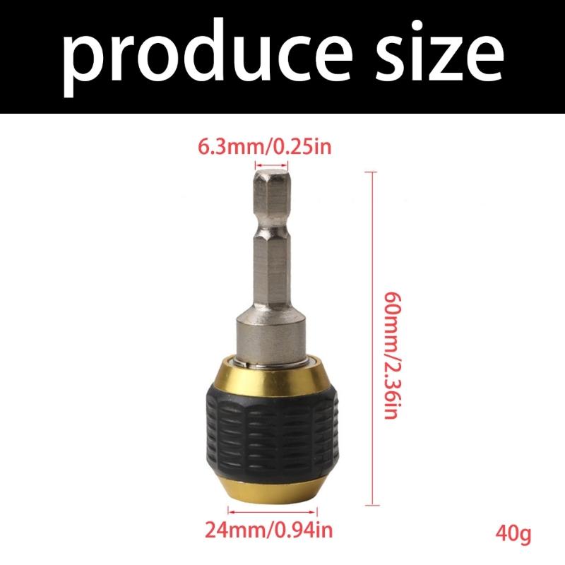 Quick Releases Self Locking Electric Drill Driver Hexagon Shank Extension Rod Suitable for 6.3mm Drill Driver Accessory