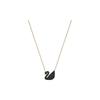 Swarovski Black Swan Large Crystal Rose Gold Plated Imitation Crystal Necklace Women necklace 5204134