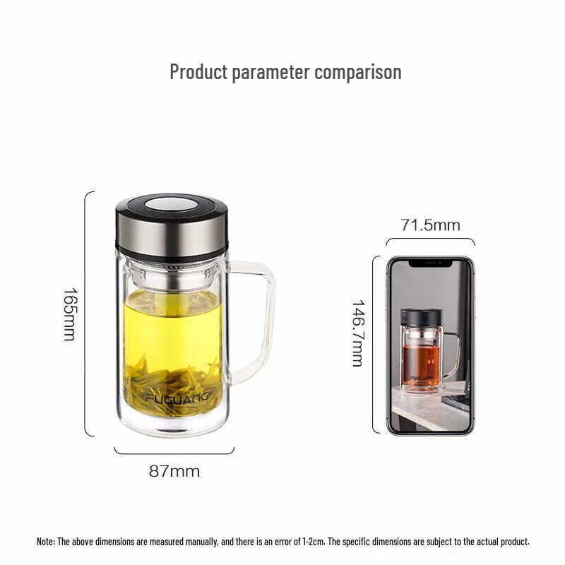 Fuguang High Borosilicate Glass Tea Infuser Cup
