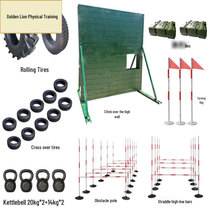 Golden Lion 400m Outdoor Obstacle Course Training Equipment
