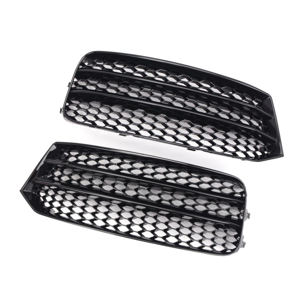 1Pair Black Left Right Front Hood Fog Light Lower Grill Grilles Cover For F30 F31 2011-2018 8XA807681B9B9