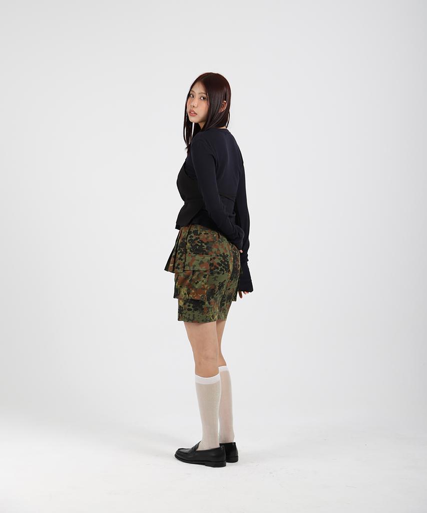 Cotton Rivers Club Cargo Skirt (Camouflage)