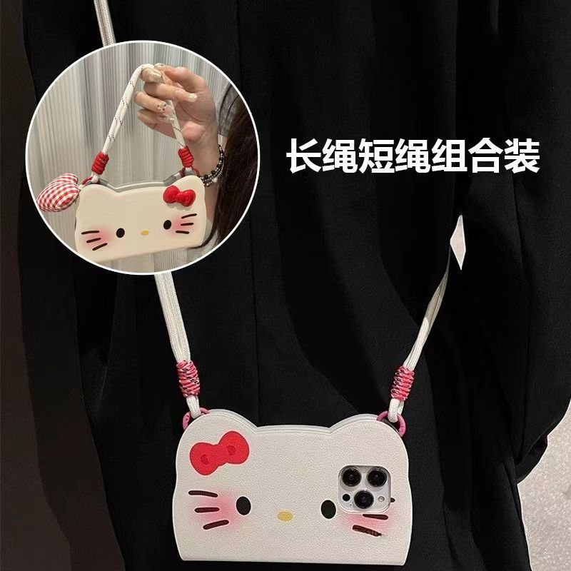 Niche KT Cat Compatible iPhone 15 Pro Max Apple 14 Pro Phone Case 13/12 New Model 11 Full Coverage for Women