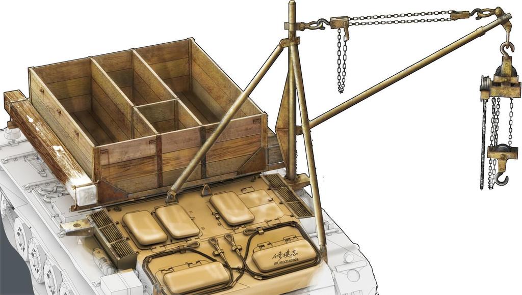 Lanmo Model Type 3 Tank Recovery Vehicle Conversion Set for Type 3 Tanks Plastic Model Parts 1/35 LANLM-35015