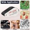Beleuchtete Schmucklupe 30x Wiederaufladbare Faltbare Schmucklupe mit 6 LEDs UV-Licht für und mehr Glas, Vergrößerung, & Edelsteine,