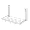 Hachibanya Rangement Machine à Laver Porte-Serviettes Magnétique Étagère Pliante Rangement Linge W45xD23xH26cm Blanc
