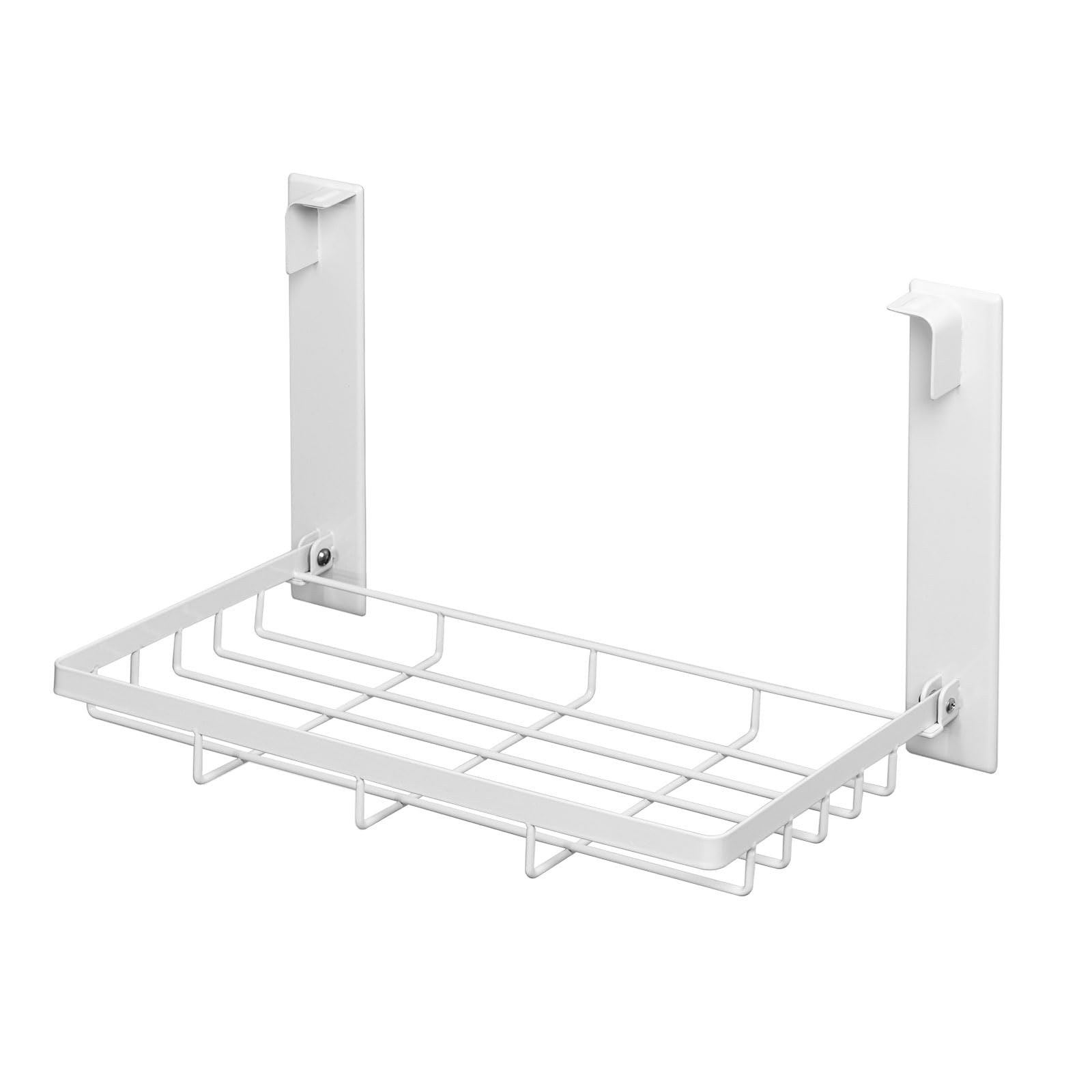 

Hachibanya Washing Machine Storage Magnetic Towel Rack Folding Shelf Laundry Storage W45xD23xH26cm White белый