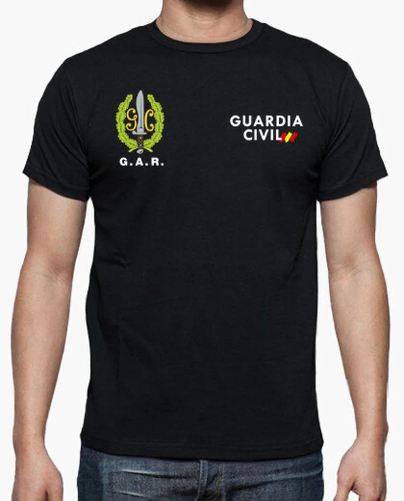 España Guardia Civil G.A.R. Operaciones Especiales T-Shirt Short Sleeve Casual 100% Cotton O-Neck Summer Tees