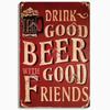 Funny Bar Metal Sign, Retro Plaque, Vintage Tin Sign, Alcohol Drinker, Pub, Club, Man Cave, Kitchen Wall Decoration