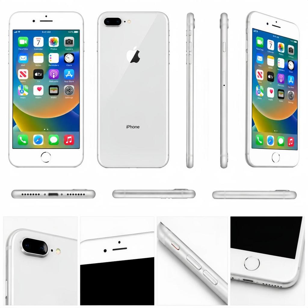 Refurbished Apple iPhone 8 Plus 3GB RAM 64GB ROM 4G LTE Unlocked iOS Smartphone With Single SIM