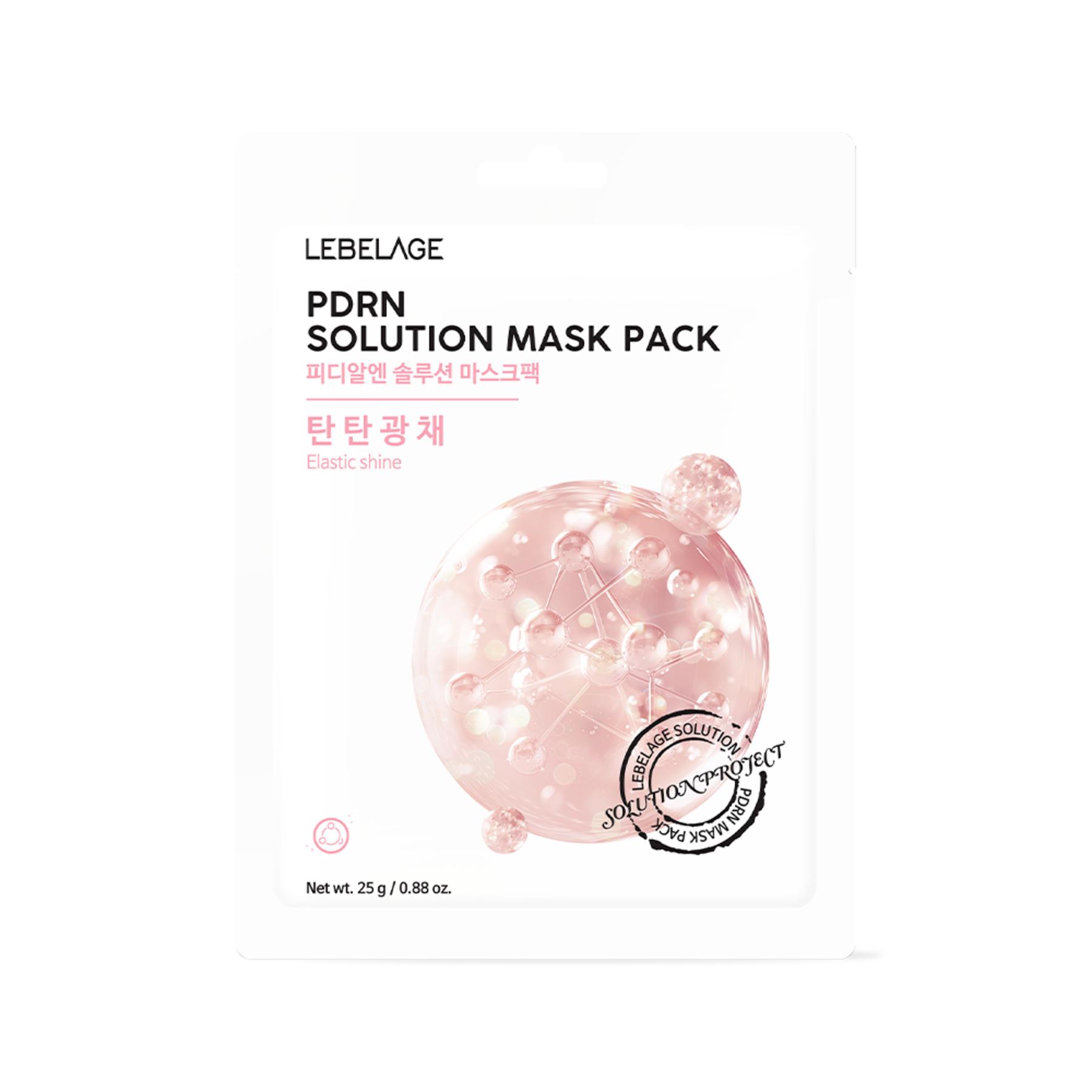LEBELAGE PDRN Solution Mask Pack Vitalizing Glow 25g [10 Sheets]
