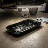 Oil Drain Pan Low-Height Plastic Oil Pan Automotive Tool Black Workshop Item Messwithout Mess